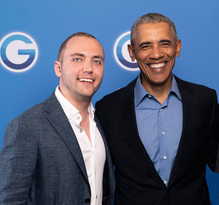 Simon Wohlleb und Barack Obama 2019